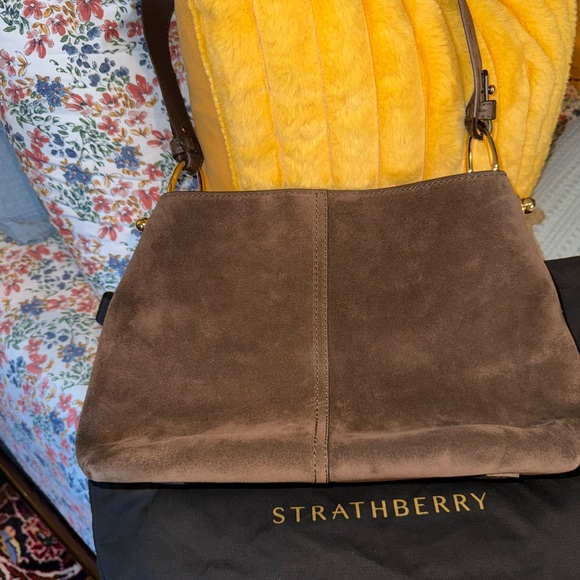 Strathberry Lana Hobo Chocolate Suede - Picture 2 of 8